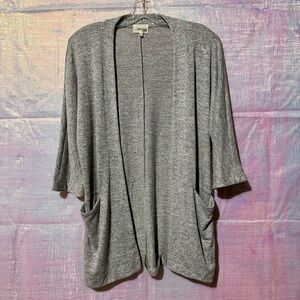 Aritzia Wilfred Free Open Front Cardigan Gray Women Size XXS